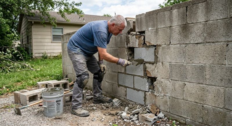Cinder Block Repair