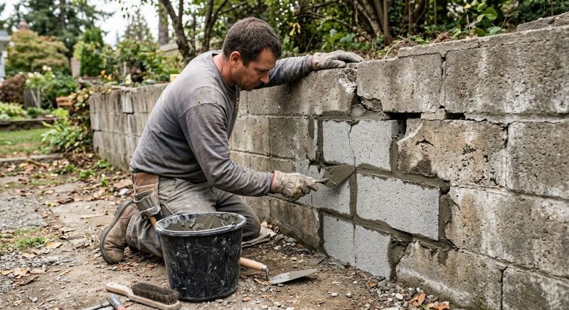 Block Wall Repair in Bushkill, PA