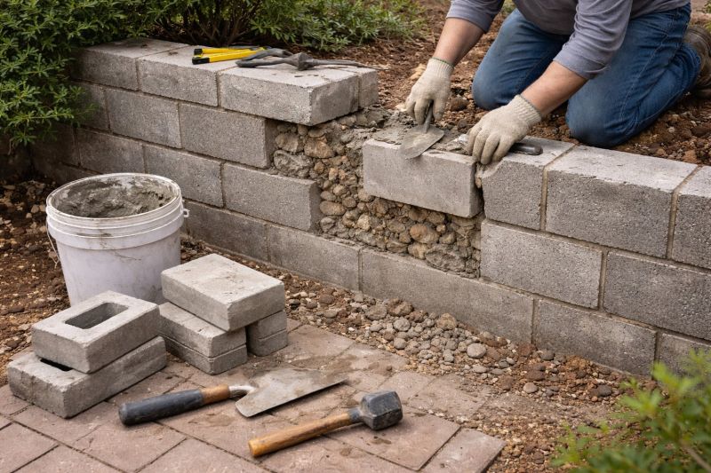 Block Wall Repair in Highland Lakes, NJ