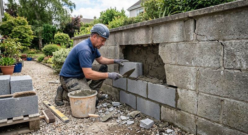 Block Wall Repair in Milford, PA