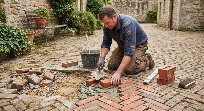 Brick Flatwork Repair in Morristown, NJ