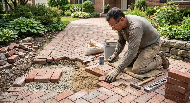 Brick Hardscape Repair in Sussex County, NJ
