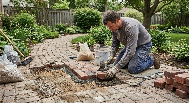 Brick Pathway Repair in Sussex County, NJ