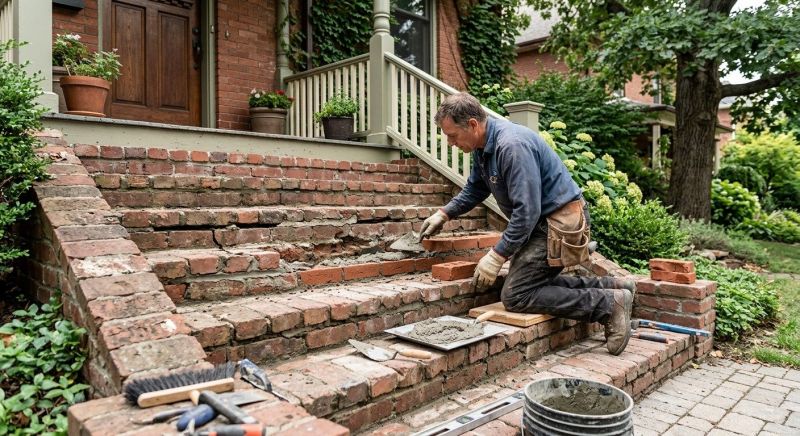 Brick Stairs Repair in Lake Hopatcong, NJ