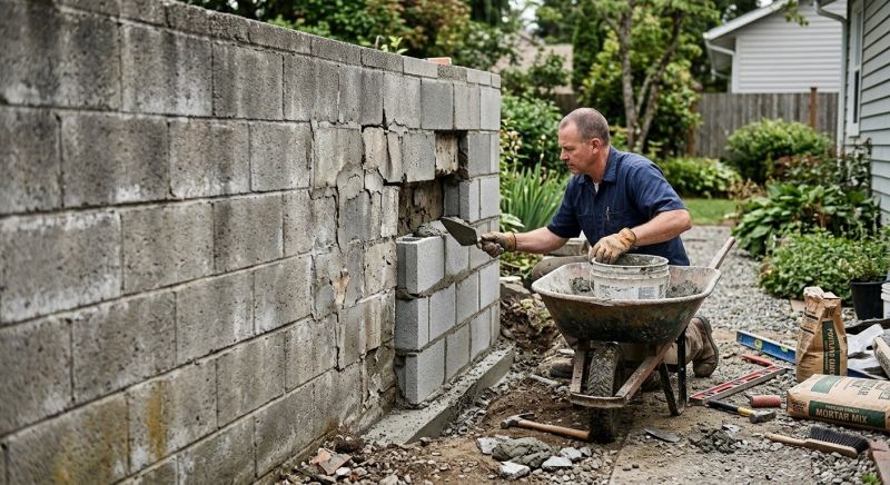 Cinder Block Repair in Sussex County, NJ