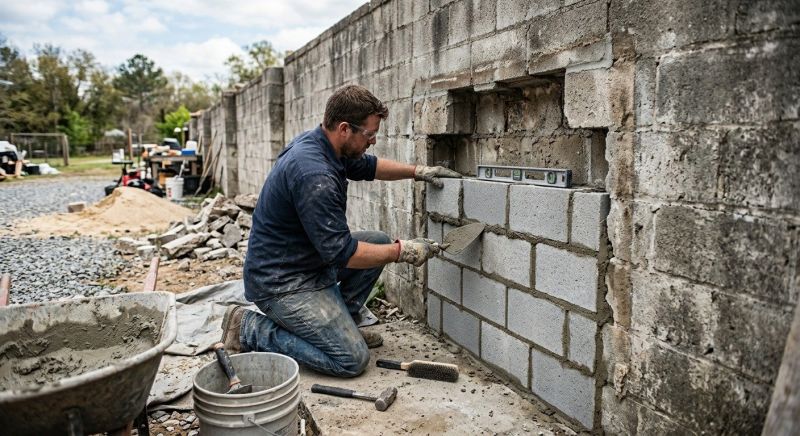 Concrete Block Repair in Sussex, NJ
