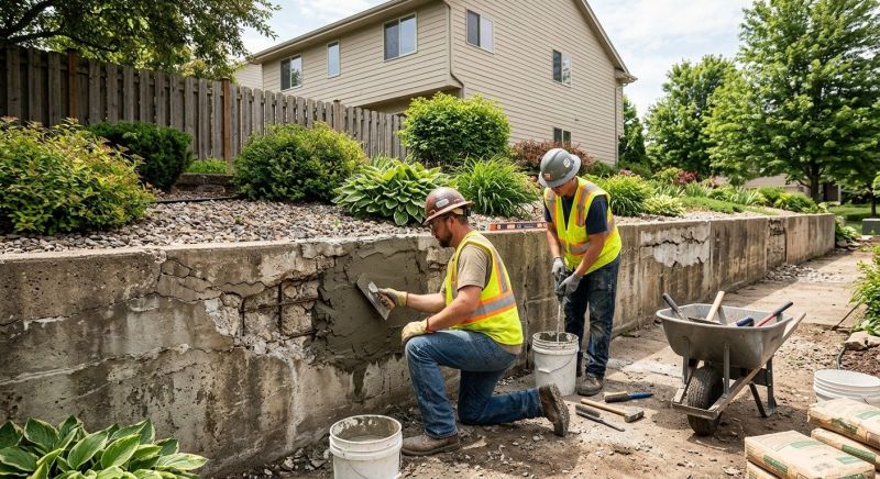 Retaining Wall Repair in Milford, PA
