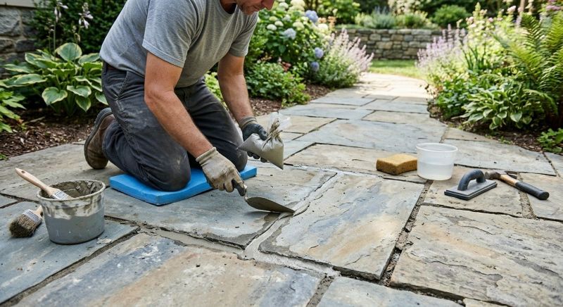 Stone Walkway Repair in Sussex County, NJ