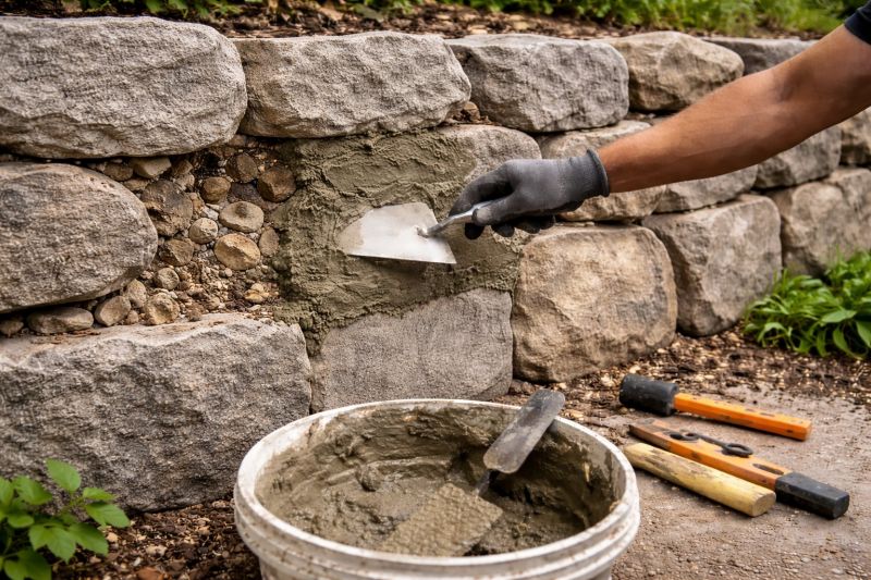Stone Wall Repair in Sussex County, NJ